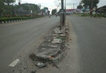 Miris Kondisi Pembatas Jalan Di Kota Menggala