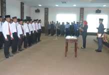 Bupati Tulang Bawang Melantik dan Mengukuhkan 52 Anggota Badan Permusyawaratan Kampung (BPK) untuk Kecamatan Meraksa Aji