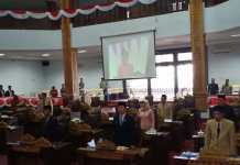 Rapat Paripurna Istimewa HUT RI ke 74 Dihadiri 12 Anggota Dewan