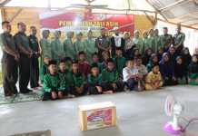 Dalam rangka Hari Juang TNI-AD TA. 2019, Kodim 0426/TB Beri Tali Asih Ke Ponpes Almunfarijah.