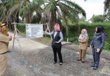 Wagub Chusnunia Chalim Tinjau Pembangunan Ruas Kota Gajah – Simpang Randu Lampung Tengah