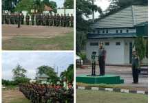 Kodim 0426/Tulang Bawang Gelar Upacara Pengibaran Bendera