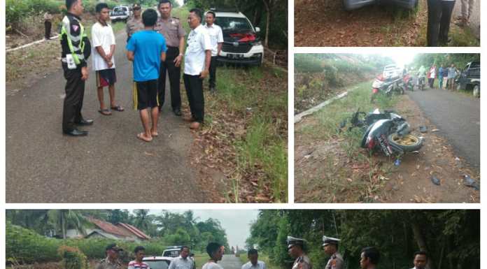Akibat Jalan Kecil Mobil Grand Max VS Motor Honda Beat Adu Kambing