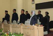 DPRD Gelar Rapat Paripurna. Pembicaraan Tingkat I Atas Raperda Inisiatif Tulang Bawang Tentang Kabupaten Layak Anak