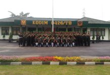 Kodim 0426 Tulang Bawang Terima Kunjungan Danrem 043 Gatam Kolonel Inf Taufiq Hanafi