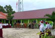 Sinergis TNI- Polri Tanamkan Rasa Cinta Tanah Air dan Taat Hukum pada Siswa dan Siswi Sekolah Dasar