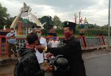 Sigap Tanggap Pademi Covid-19 Pencak Silat Sekinci-Kinci Lamteng Bagi Seribu Masker