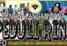 Bujung Club Motor Comunity Adakan Penggalangan Donasi Sosial Untuk Rini Gadis Kecil
