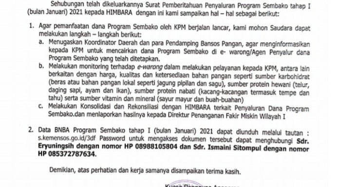 Hambat Penyaluran BPNT, Dinsos Pringsewu Abaikan Intruksi Kemensos RI