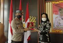 Hj Winarti Sambut Langsung Kunjungan Kerja Kapolda Lampung Irjen Pol Drs. Hendro Sugiatno
