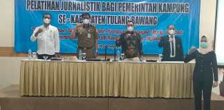Pemkab Tuba Membuka Secara Resmi Pelatihan Jurnalistik yang Digelar PWI Tuba