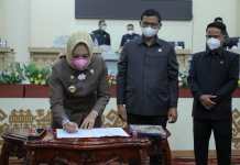 DPRD Tulang Bawang Laksanakan Rapat Paripurna Pengesahan Propemperda Serta Pengesahan Rencana Kerja Anggaran Tahun 2022