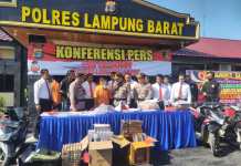 Polres Lampung Barat ungkap 25 Kasus