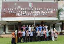 DPRD Tuba Sambut Baik Kunker DPRD Pringsewu