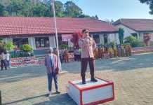Wakapolres Lambar Himbau Siswa SMAN 1 Sukau Mengisi Hut Kemerdekaan RI Dengan Kegiatan Positif