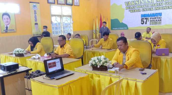 DPD II Golkar Tuba Gelar Nonton Bareng Pendaftaran Ke KPU