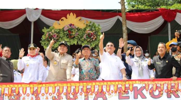 Gubernur Lampung, Tebar Benih Ikan Endemik di Sungai Way Cakat Nyenyek