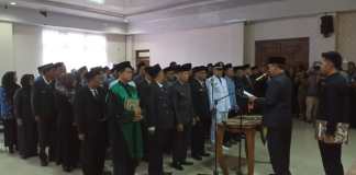 Bupati Kaur, Melantik Pejabat Pimpinan Dilingkup Pemkab Kaur