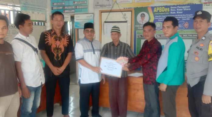 Pemerintah Desa Perugaian Salurkan BLT DD Tahap Pertama Kepada 20 KPM Tahun 2023