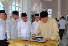 Gubernur Lampung Arinal Djunaidi Berkunjung Ke Mesuji Untuk Meresmikan Masjid Al Karim