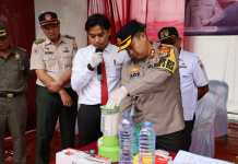 Menjelang Nataru Polres Mesuji Musnahkan Barang Bukti Ribuan Botol Miras Dan Narkotika