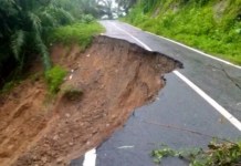 Jalan Akses Kecamatan Lungkang Kule Menuju Kecamatan Kinal Longsor